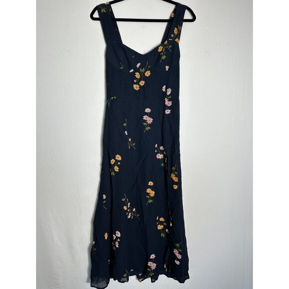 Reformation Fulton Midi Blue with Thigh Slit Size 6 - Picture 5 of 9